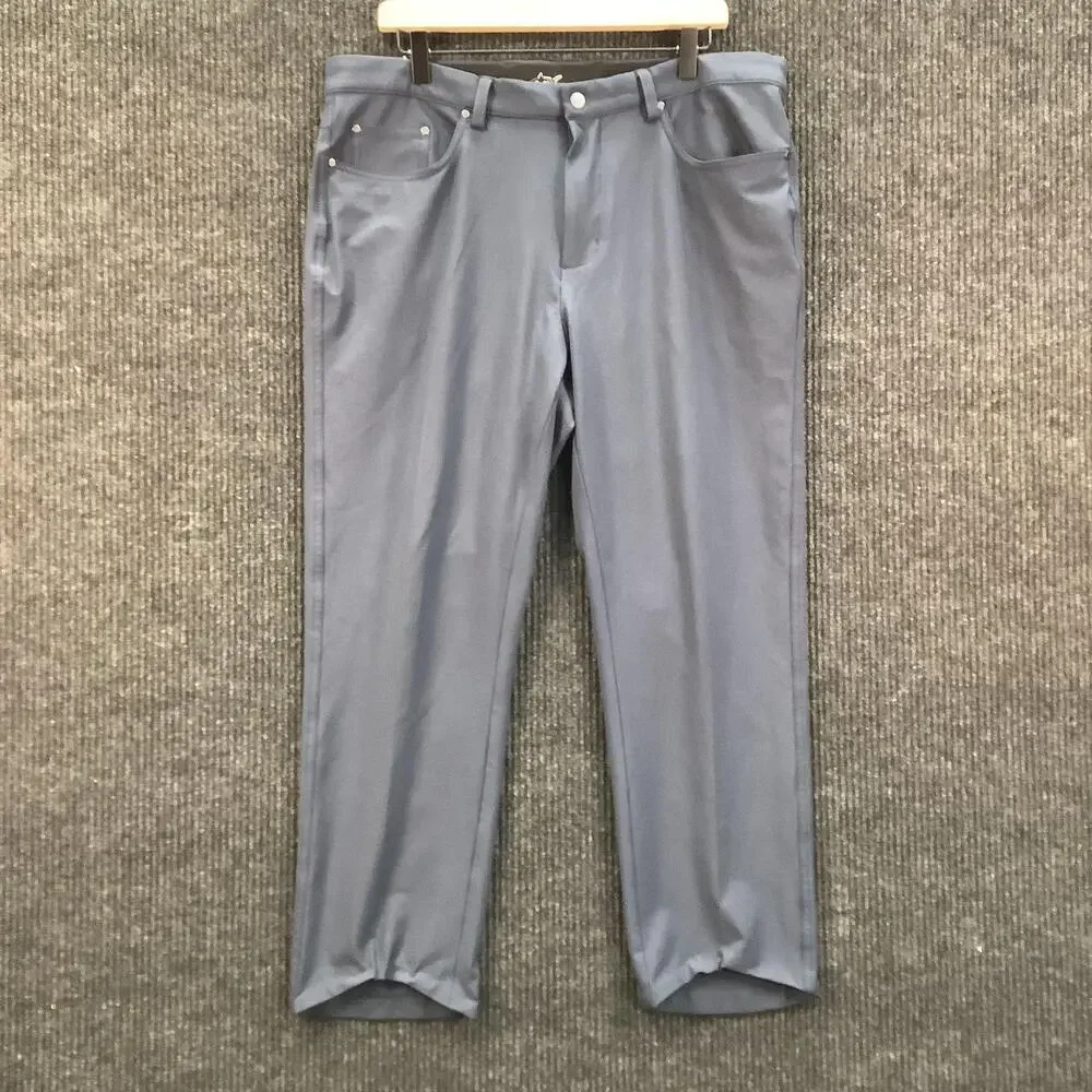 Greg Norman Pants Mens 36x30 Gray Five Pocket Golf Performance Stretch Tech